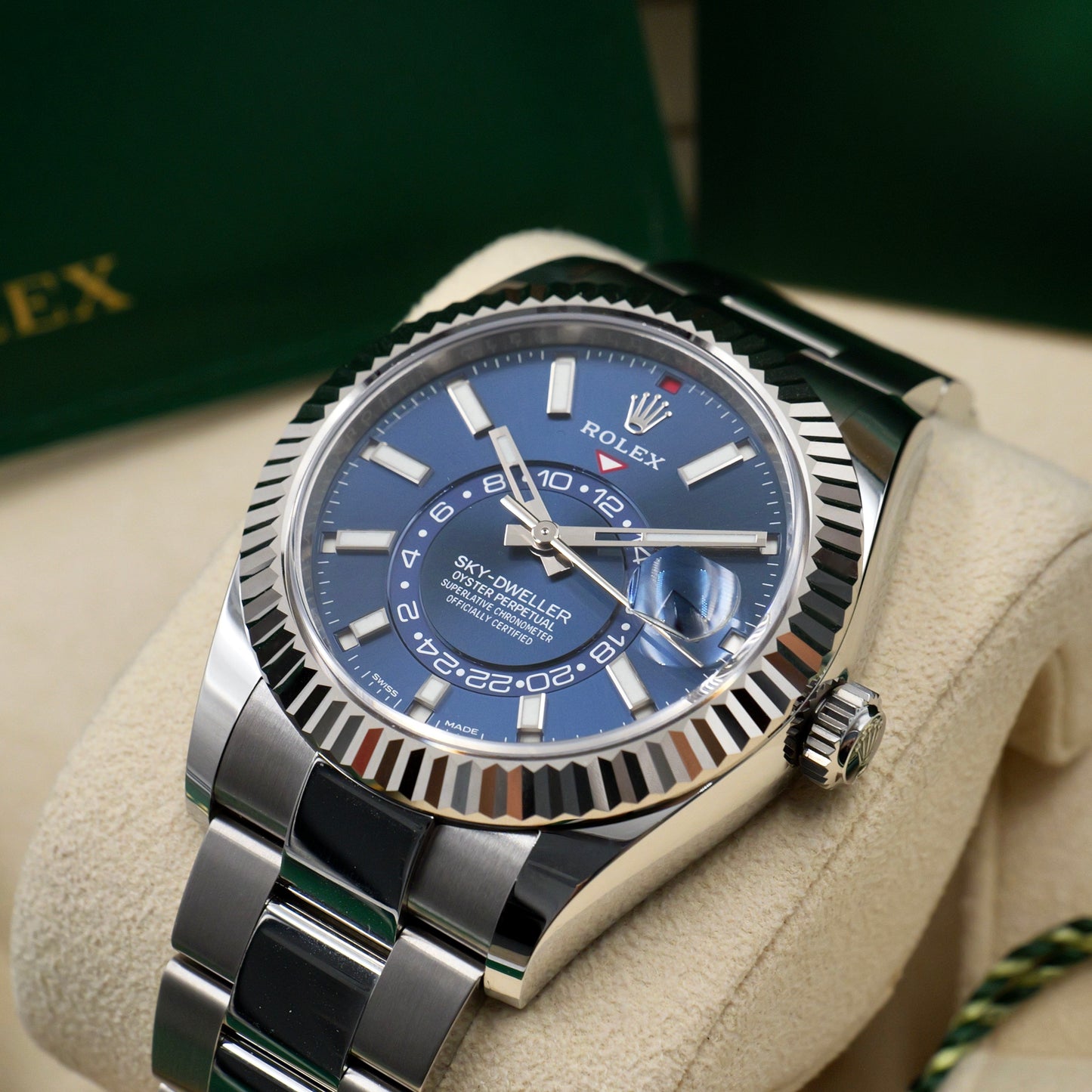 Rolex Sky-Dweller Blue Dial Oyster Bracelet 326934 Full Set (2022)