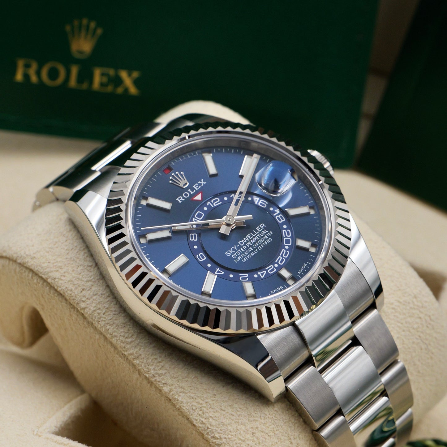 Rolex Sky-Dweller Blue Dial Oyster Bracelet 326934 Full Set (2022)