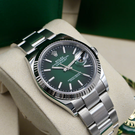 Rolex Datejust 36 Ombré Fluted Oyster 126234 - Full Set (2026)