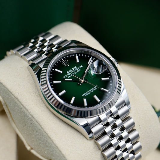Rolex Datejust 36 Ombré Fluted Jubilee 126234 - Full Set (2026)