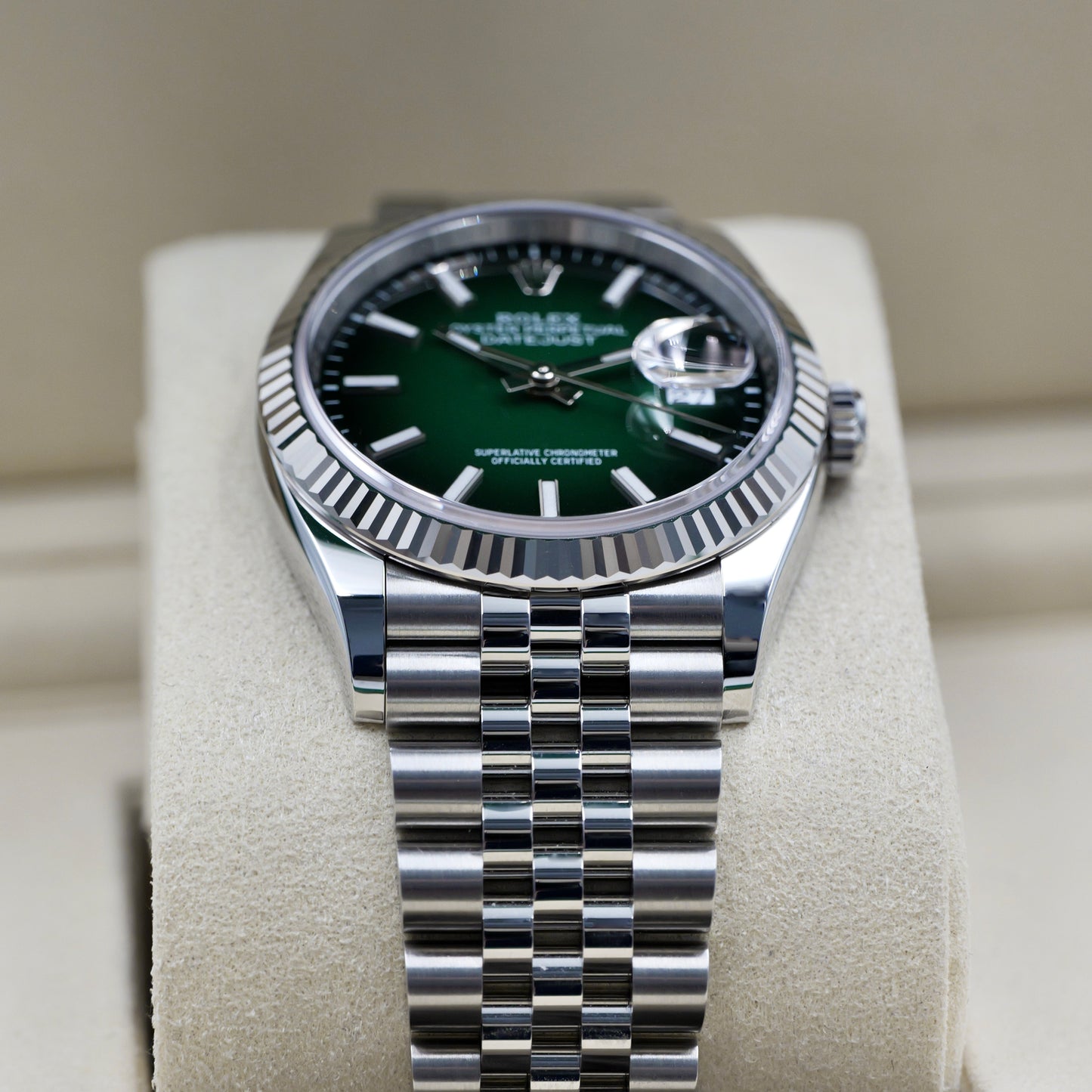 Rolex Datejust 36 Ombré Fluted Jubilee 126234 - Full Set (2026)