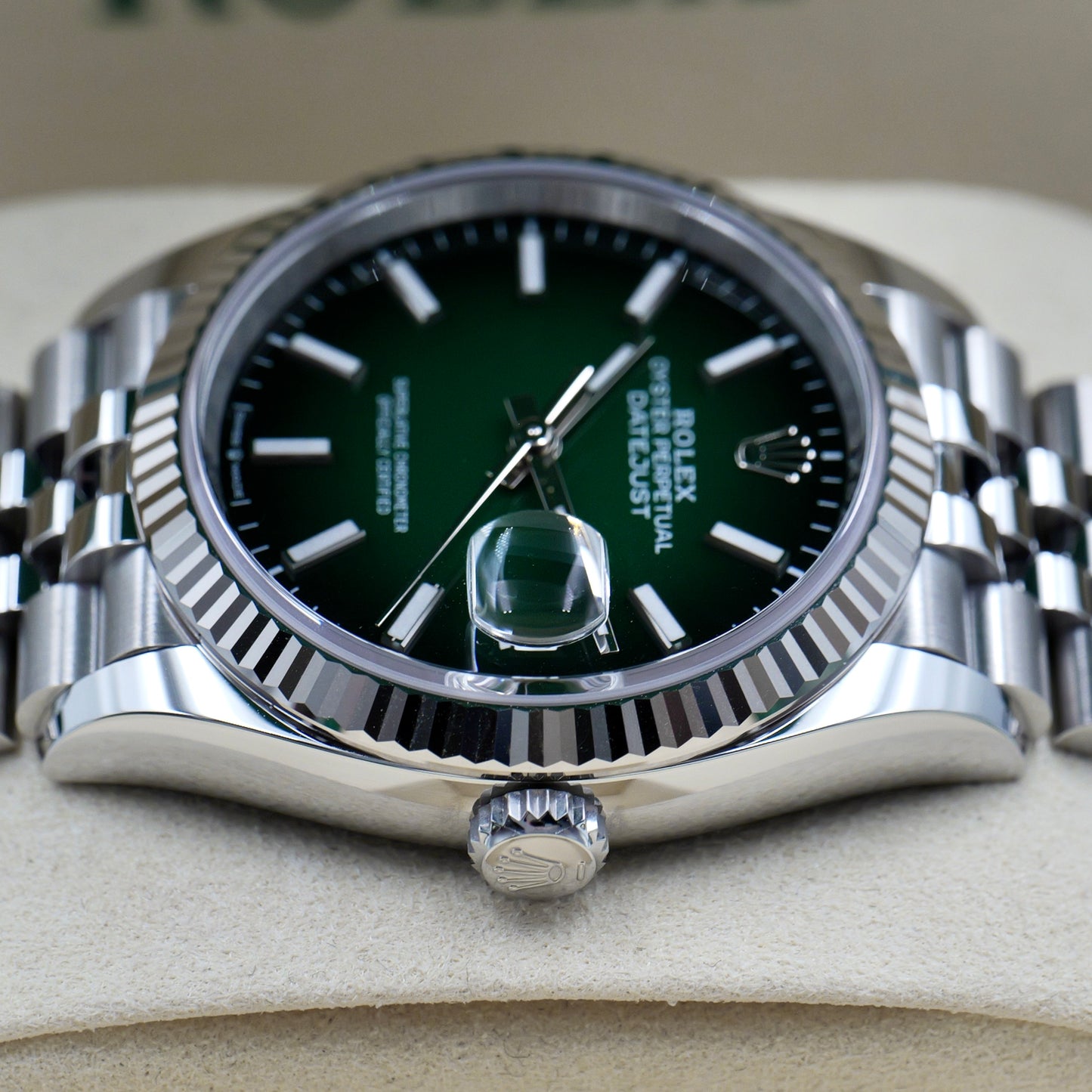 Rolex Datejust 36 Ombré Fluted Jubilee 126234 - Full Set (2026)