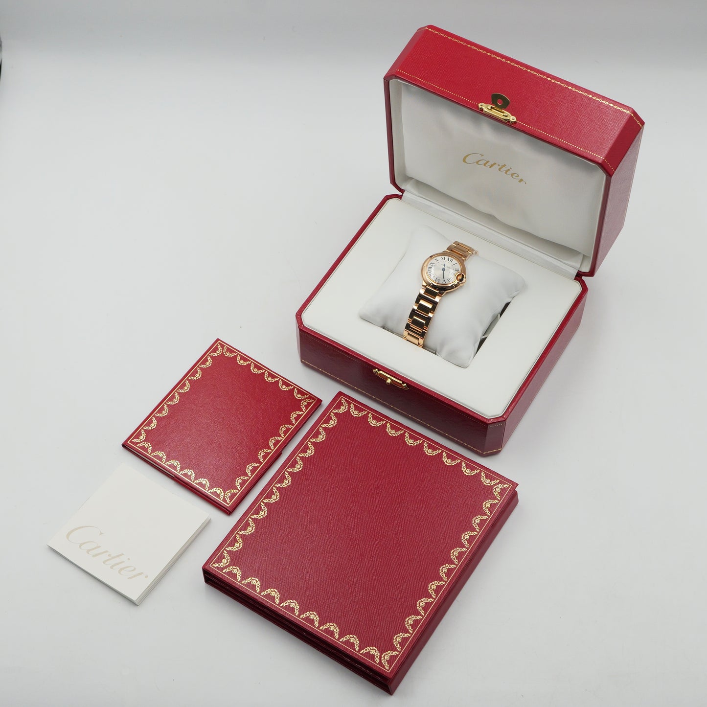 Cartier Ballon Bleu Rose Gold W69002Z2 Full Set 2010