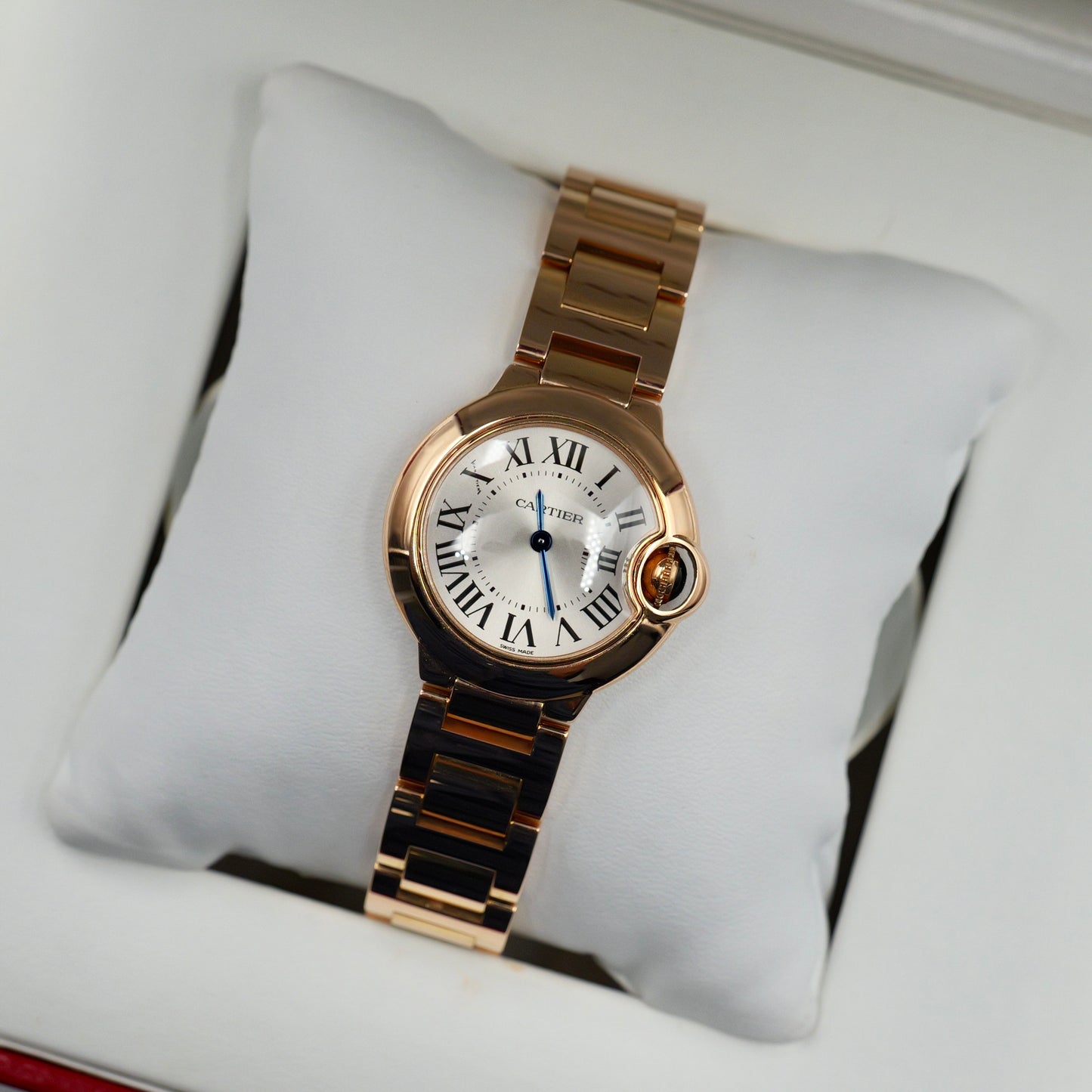 Cartier Ballon Bleu Rose Gold W69002Z2 Full Set 2010