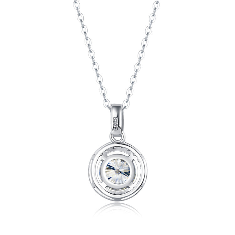 Round Diamond Halo Pendant