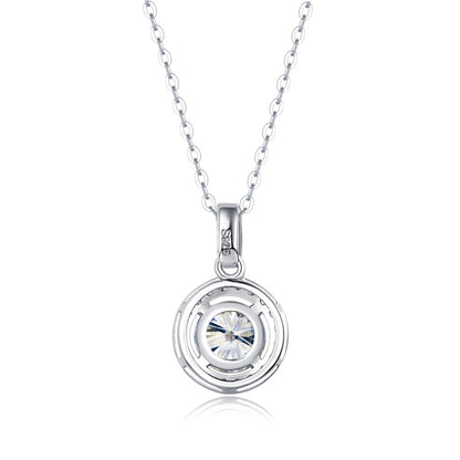 Round Diamond Halo Pendant