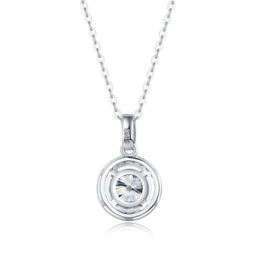 Round Diamond Halo Pendant