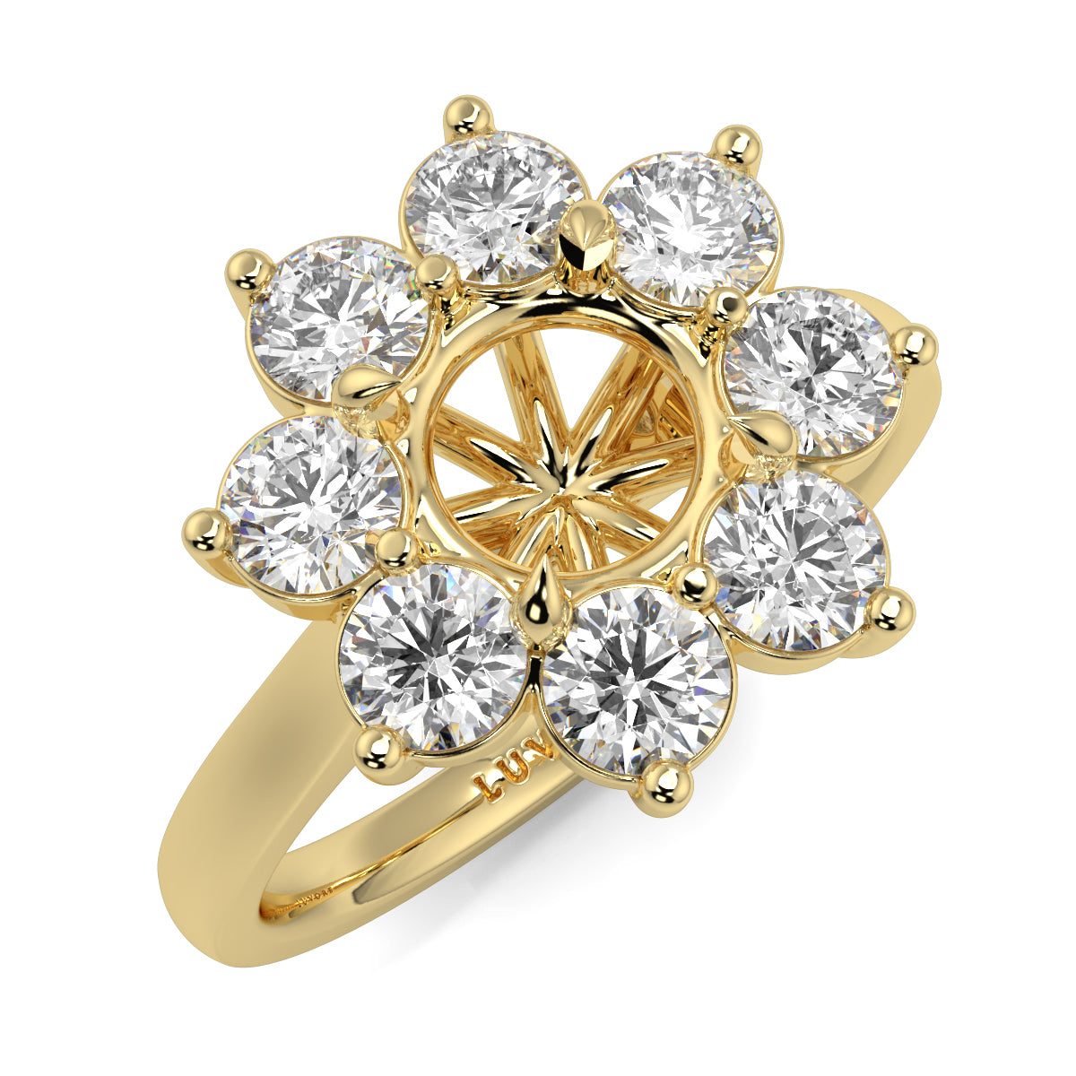 Diana - Cluster Halo - Ring Mount