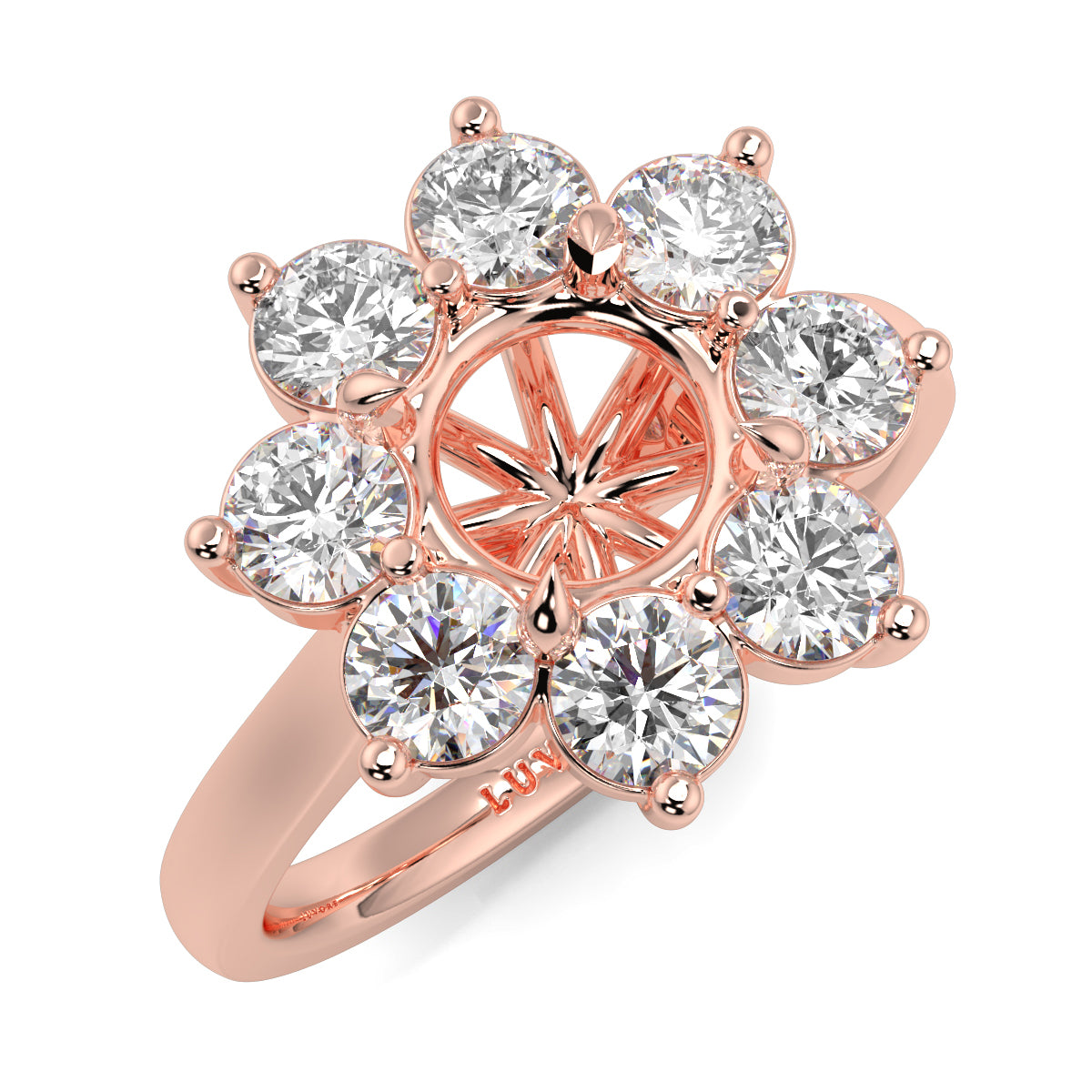 Diana - Cluster Halo - Ring Mount