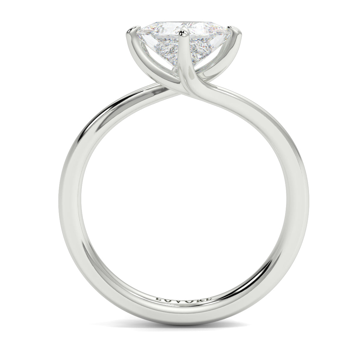 Diamond ring with a white background yb_jewellers_twist_band_engagement_ring_best_selling_design_round_diamond_trending_rings