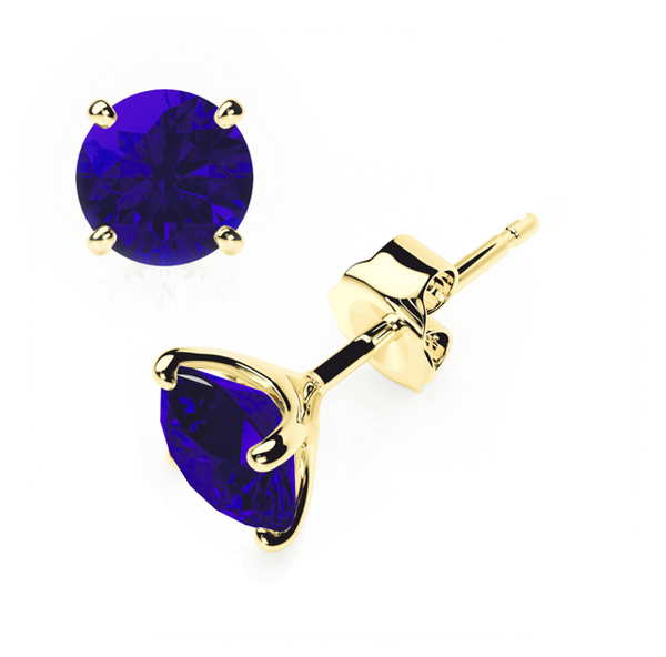  4 Claw - Sapphire - Stud Earrings 