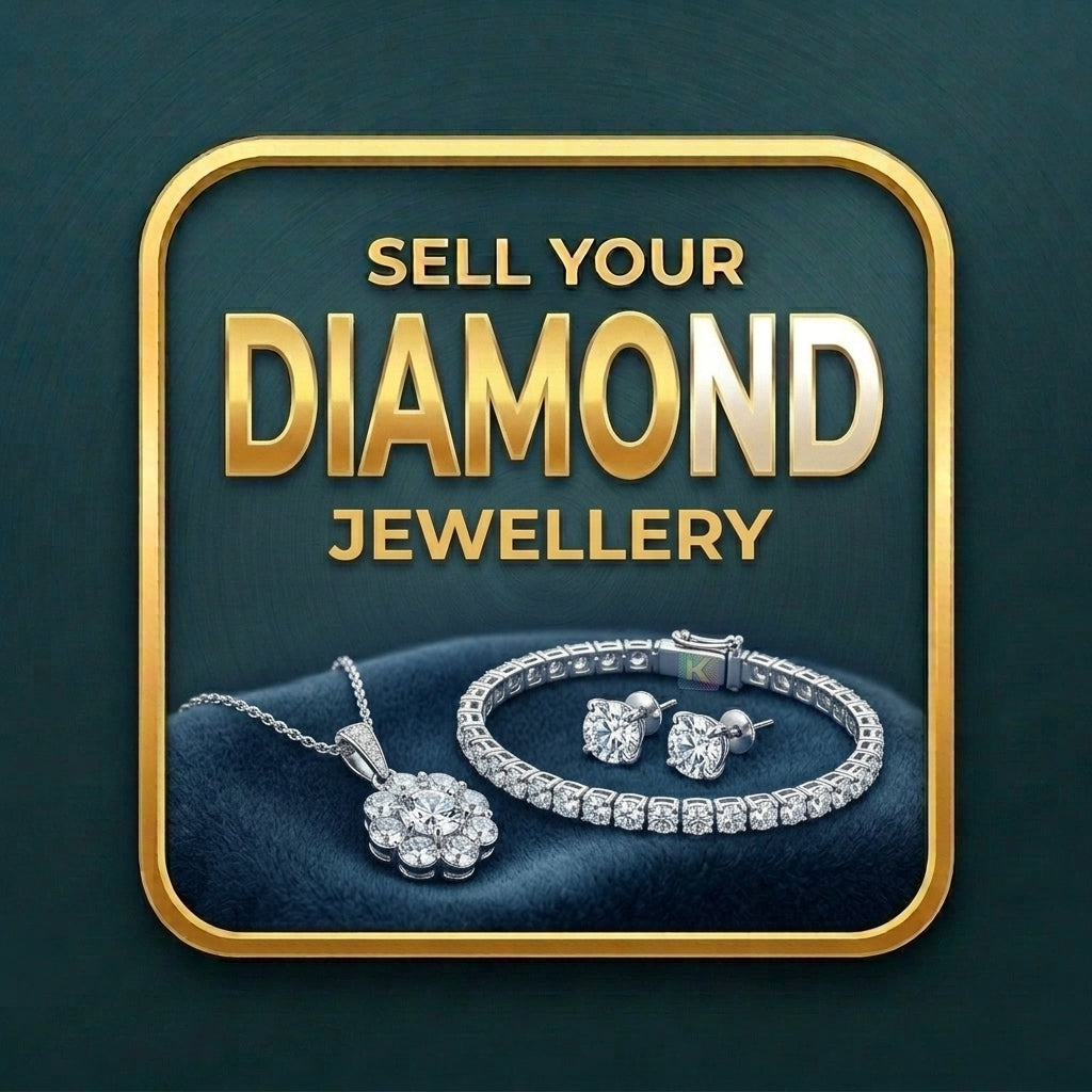 sell your diamond jewellery icon on a green background
