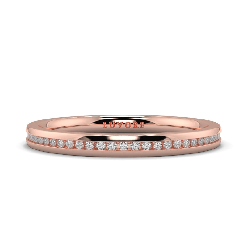 Wedding Band Ladies Diamond Channel Set