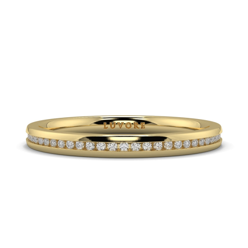 Wedding Band Ladies Diamond Channel Set