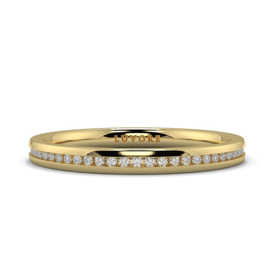 Wedding Band Ladies Diamond Channel Set