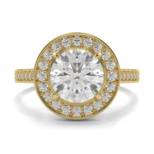 Lillian - 1.0 CT - Round Halo Ring