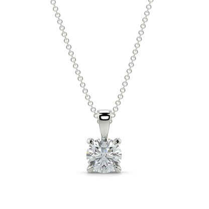 Lumina Solitaire Pendant - 1 ct Diamond -  4 Claw Setting