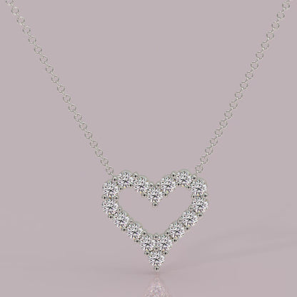 Heart Shape Outlay Pendant