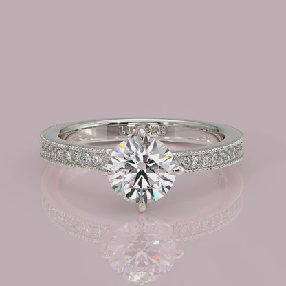 Yb jewellers engagement ring straight band 