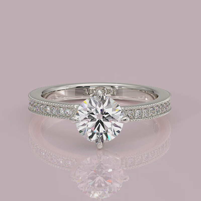 Yb jewellers engagement ring straight band 