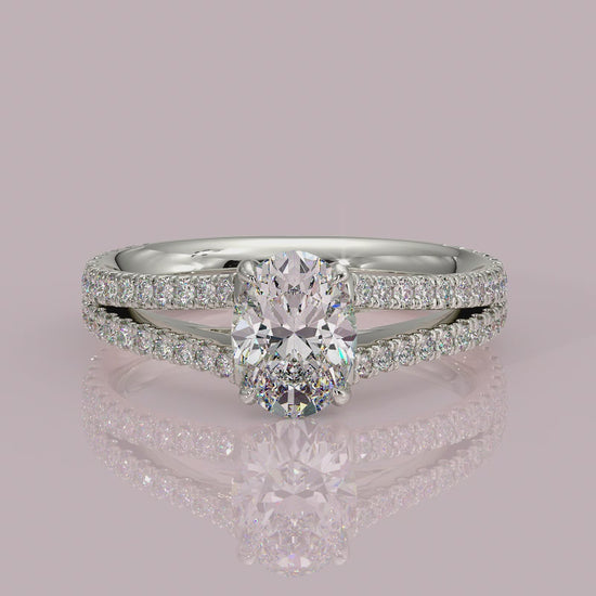 Yb jewellers engagement ring straight band