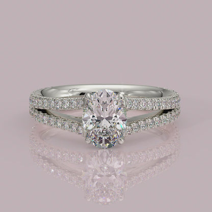 Yb jewellers engagement ring straight band