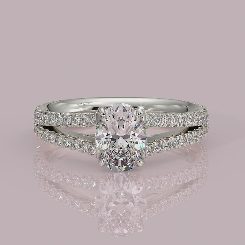Yb jewellers engagement ring straight band