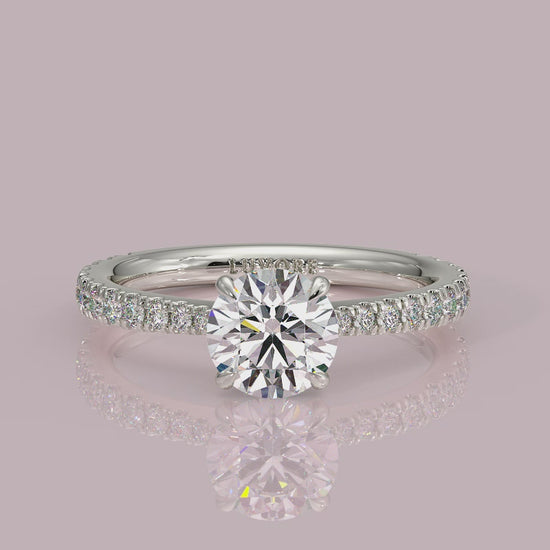 Yb jewellers engagement ring straight band 