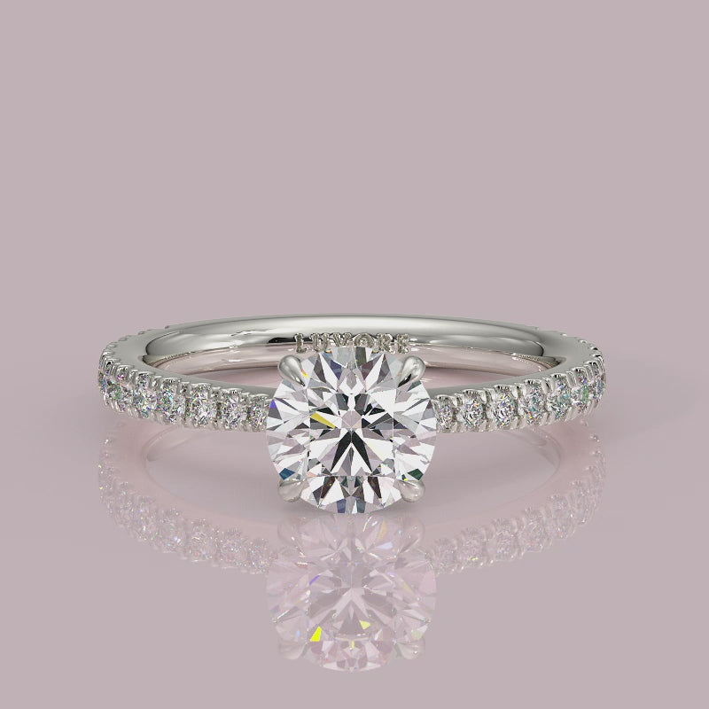 Yb jewellers engagement ring straight band 
