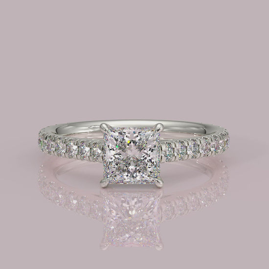 Yb jewellers engagement ring straight band