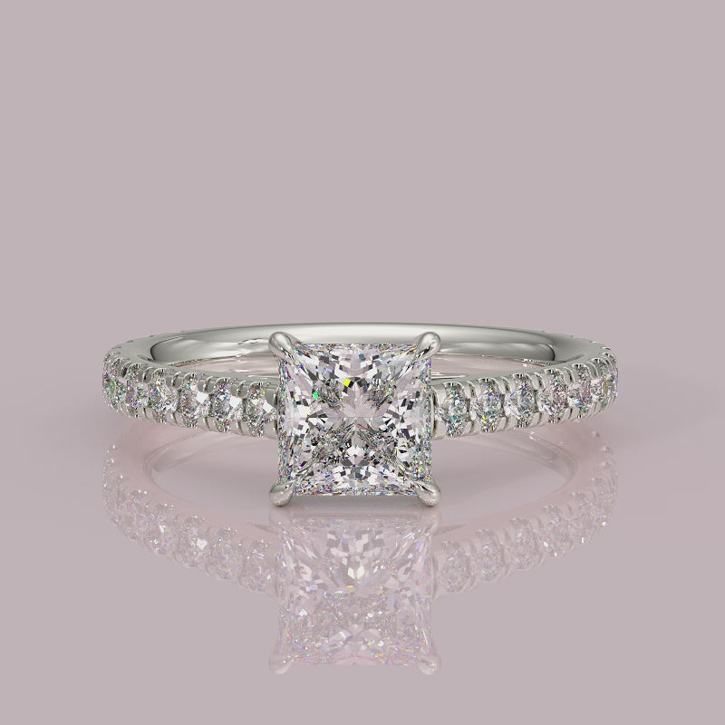 Yb jewellers engagement ring straight band