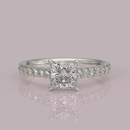 Yb jewellers engagement ring straight band