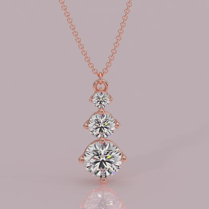  necklace yb jewellers diamond necklace 3 stone 