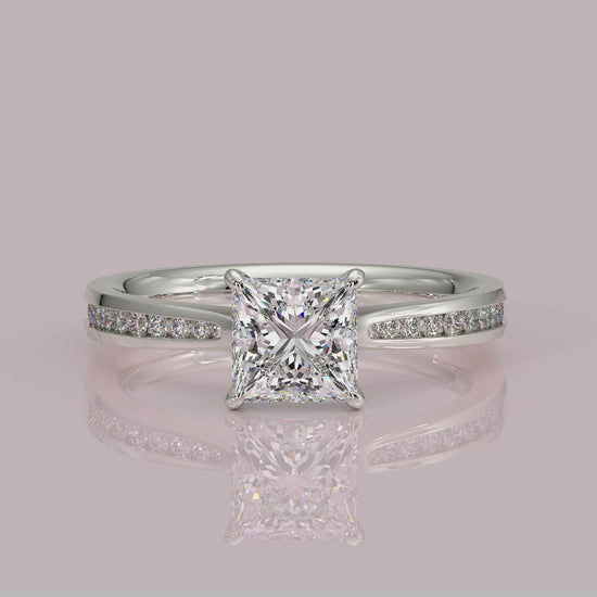 Yb jewellers engagement ring straight band 