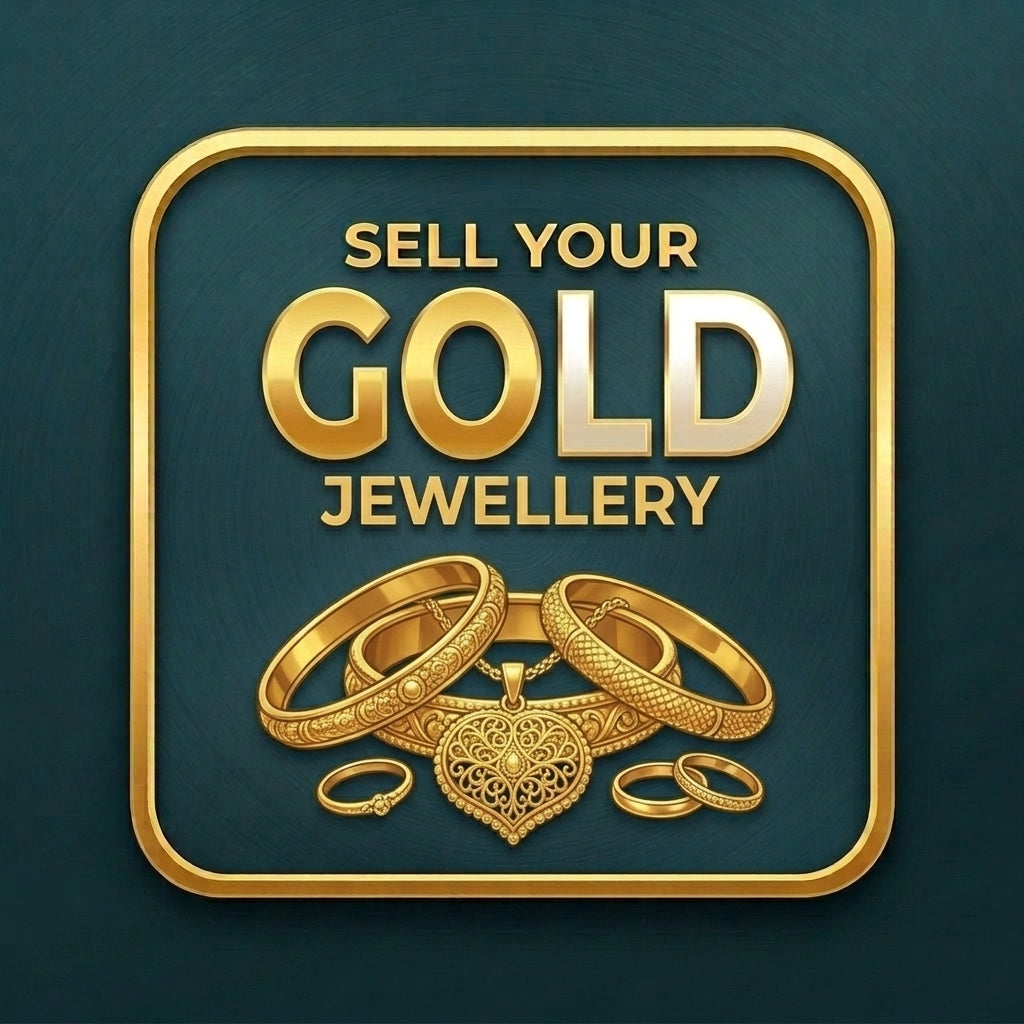sell your gold jewellery icon gradient green background