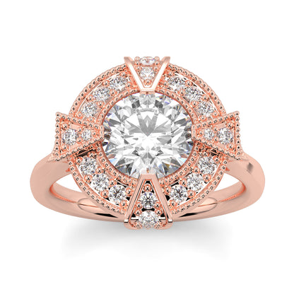 Vivienne - 3.0 CT - Round Cluster Halo Ring