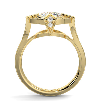 Vivienne - Round Cluster Halo - Ring Mount