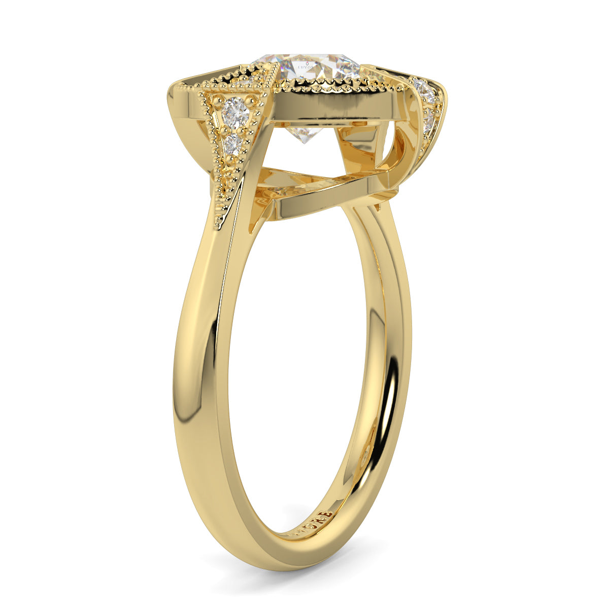 Vivienne - Round Cluster Halo - Ring Mount